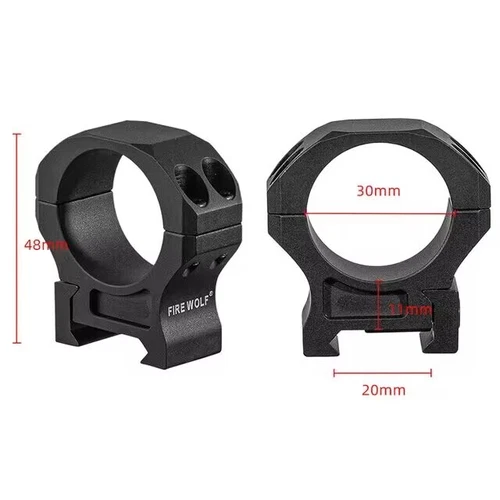 Firewolf 2pcs 1 inch 30mm 34mm Scope Rings 7075 Aluminum Low High Fit Picatinny - 第 9/20 張圖片