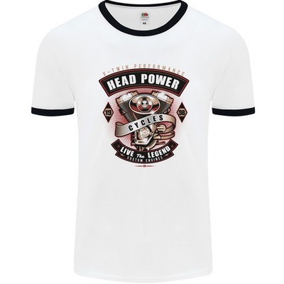 Kopf Power Motorrad Biker Herren Ringer