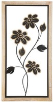 Mauro Ferretti Girish 30X2,5X60 Cm Braun Schwarz Wandpaneel Aus Eisen Und Mdf