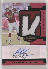 2019 Panini Plates & Patches Rookie Green 3/25 Hakeem Butler Patch Auto xr1