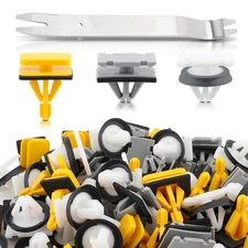 70Pcs For GM Fender Rocker Body Side Exterior Trim Moulding Clips Fastener Rivet