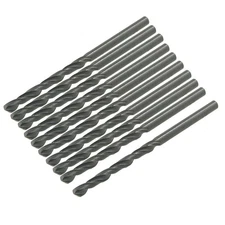 10 Pcs 3.9mm Dia HSS Twist Drill Bit for Electric Drilling