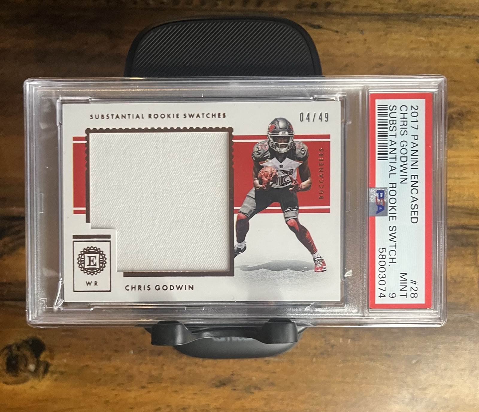Chris Godwin Panini Encased Substantial Rookie Swatches #28 Base