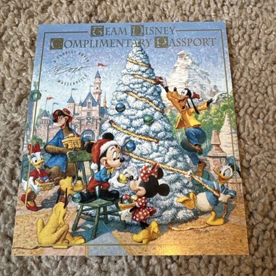 Disney Cast Member Comp Passport Charles Boyer Christmas Disneyland