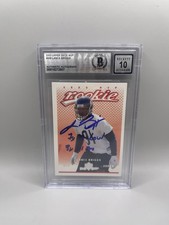 Lance Briggs Signed 2003 Upper Deck MVP 359 Rookie Card Beckett Grade 10 Auto L1