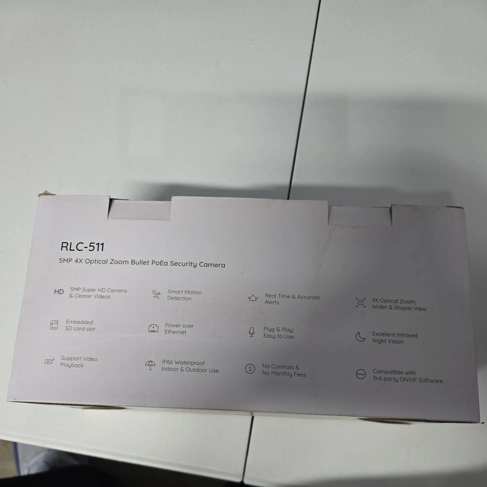 Reolink RLC-511 5MP Outdoor IP PoE Security Camera - Image 2 of 3