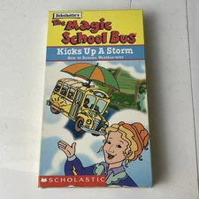 The Magic School Bus Kicks Up A Storm VHS Tape 1995 Kids Educational Scholastic
