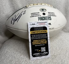 PACKERS Mason Crosby #2 signed football All-Time Leading Scorer JSA COA