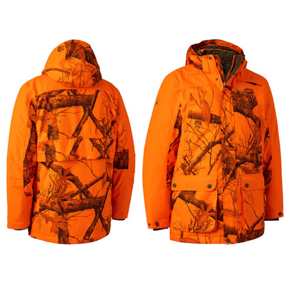 Deerhunter Eagle Winterjacke REALTREE EDGE  SAFETY ORANGE Jagd Jagdkleidung