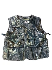 Vintage Mossy Oak Camo Hunting Vest Size 2X