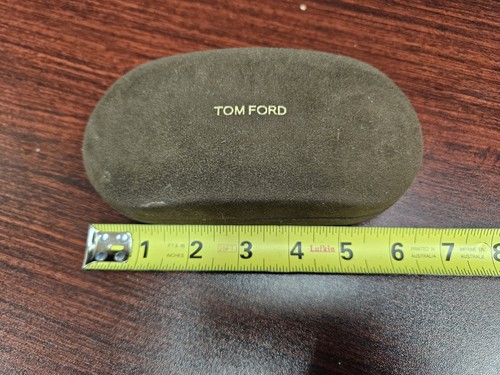TOM FORD- Hard case Brown suede  Sunglasses Eyeglasses Optical Case only - Picture 5 of 6