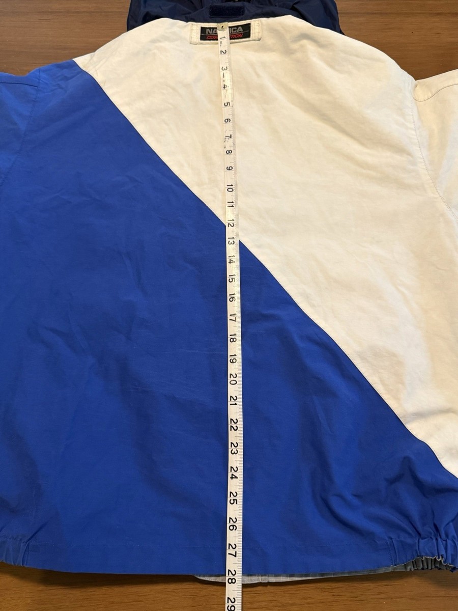 Vintage 90's Nautica competition sailing jacket REVERSIBLE XL Blue