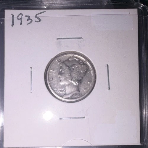 1935 Mercury Dime 90% Silver 10C  Business Strike Uncertified AU