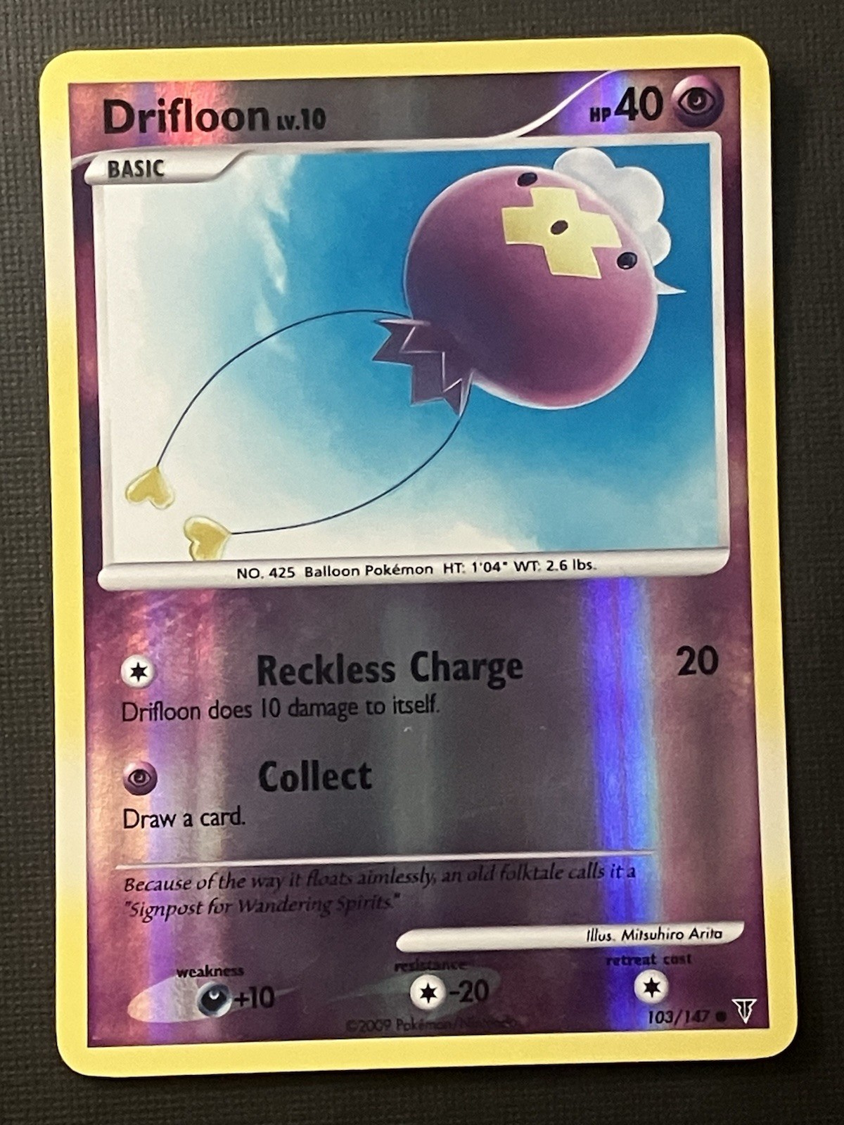 Drifloon 103/147 Pokemon Platinum Supreme Victors 2009 Reverse Holo Uncommon LP