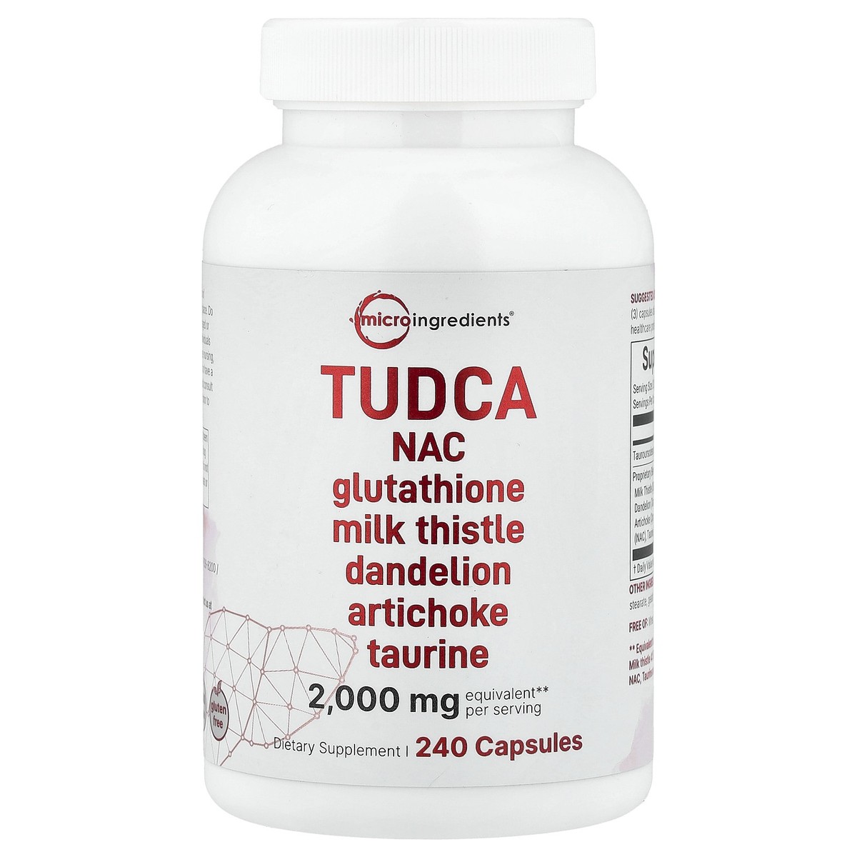 tudca glutathione TUDCA, 240 Capsules