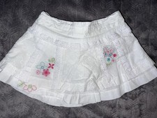 Vintage Skirt Eyelet Embroidered 12 Months Lace Floral Whimsical Fairy Girlcore