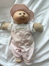 Vintage Cabbage Patch Kids Doll 1982 Bald With Brown Eyes Original Clothing