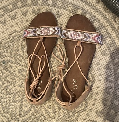 Kayla Schnür Gladiator Sandaletten Sandalen Größe 40 Neuwertig