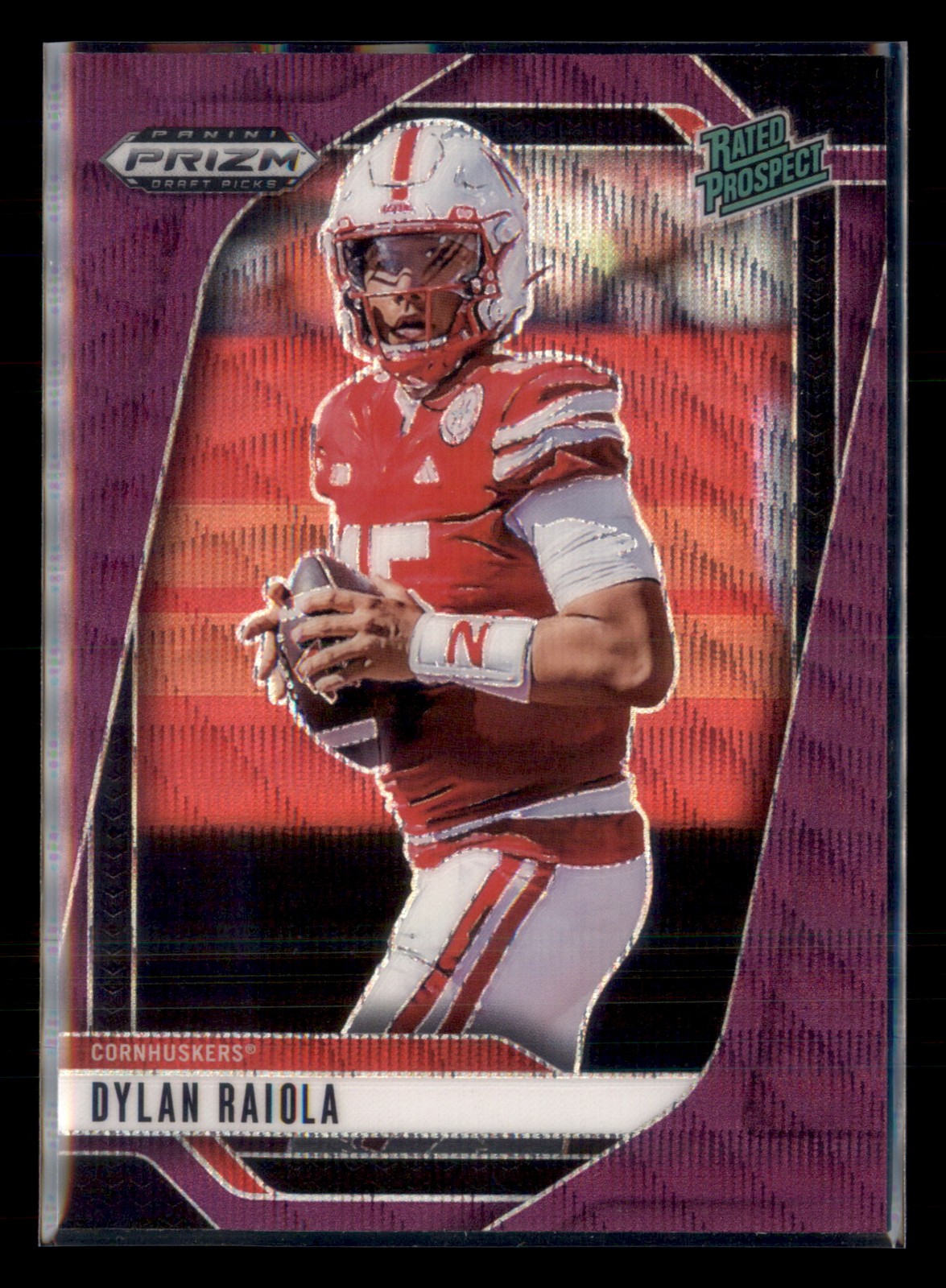 2025 Panini Prizm Draft Picks #158 Dylan Raiola Prizms Purple Wave