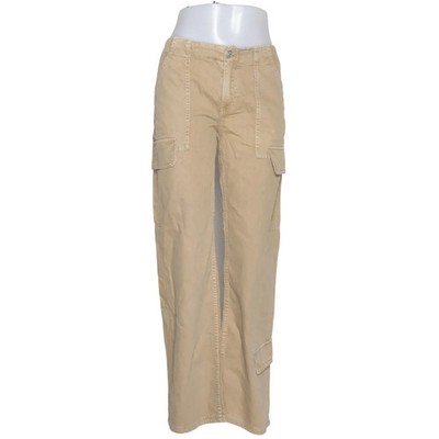 Zara, Cargohose, Größe: 36, Beige, Baumwolle, Einfarbig, Denim, Damen #UcR
