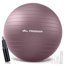 Yoga Ball - Exercise Ball for Workout L 23-26ines/58-65cm Rosy Morning Glow