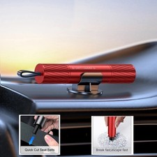 2-IN-1 Flash Hammer for Car Window Glass Breaker Seat Belt Cutter Emergency