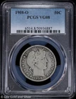 1908-O 50C Barber Half Dollar PCGS VG 08
