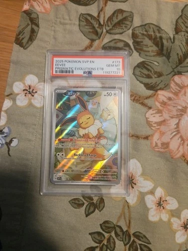 PSA 10 Eevee 173 Prismatic Evolutions ETB Black Start Promo 2025 Pokémon SVP EN
