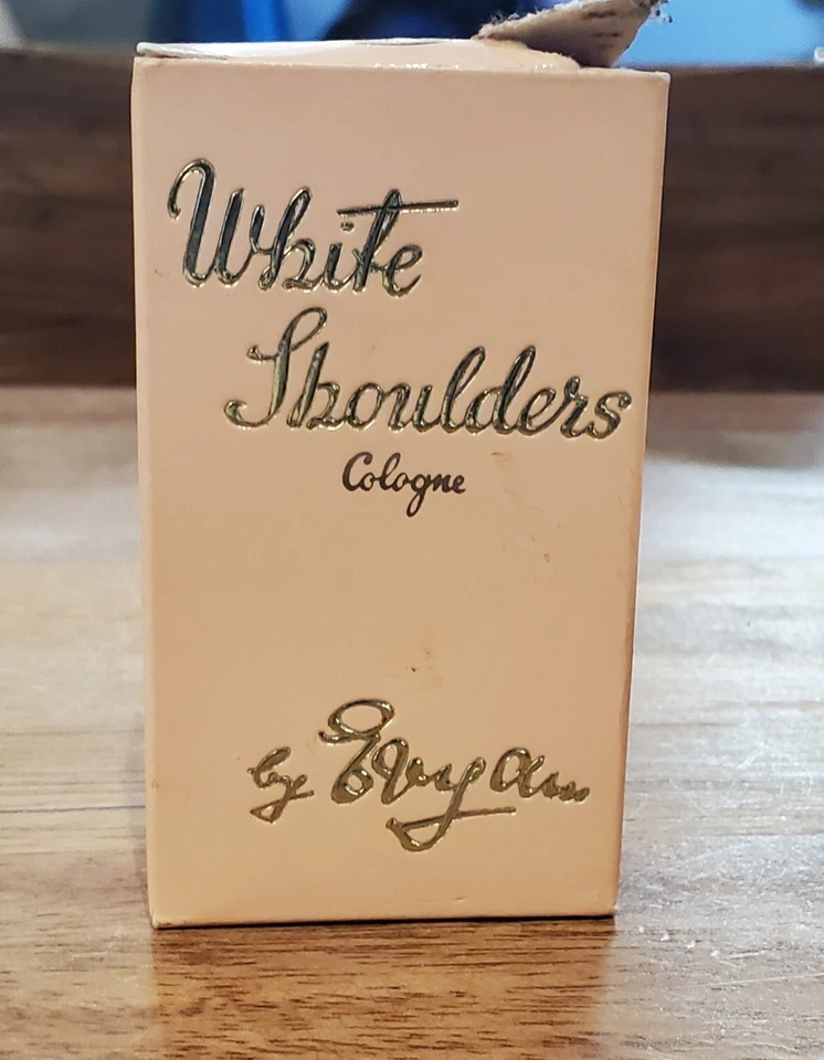 罕见复古 Evyan White Shoulders 古龙水溅 2 盎司原装香水粉色帽子 — 第 2/4 张图片