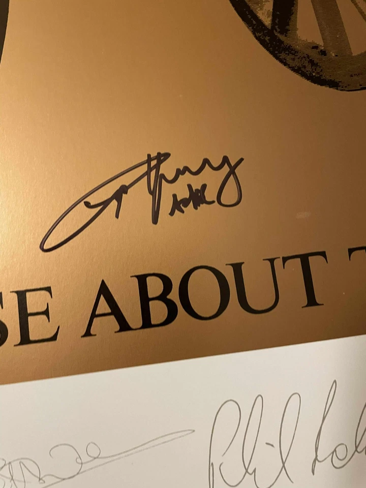 Póster litográfico ACDC For Those About To Rock autografiado firmado por Angus Young Foto 4 de 4