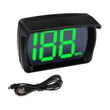 Car HUD GPS Digital Speedometer, Automotive MPH LED Large Font Head Up MP/H