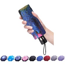 Automatic Mini Travel Windproof Umbrella Compact Auto Open/Close Small Lightw...