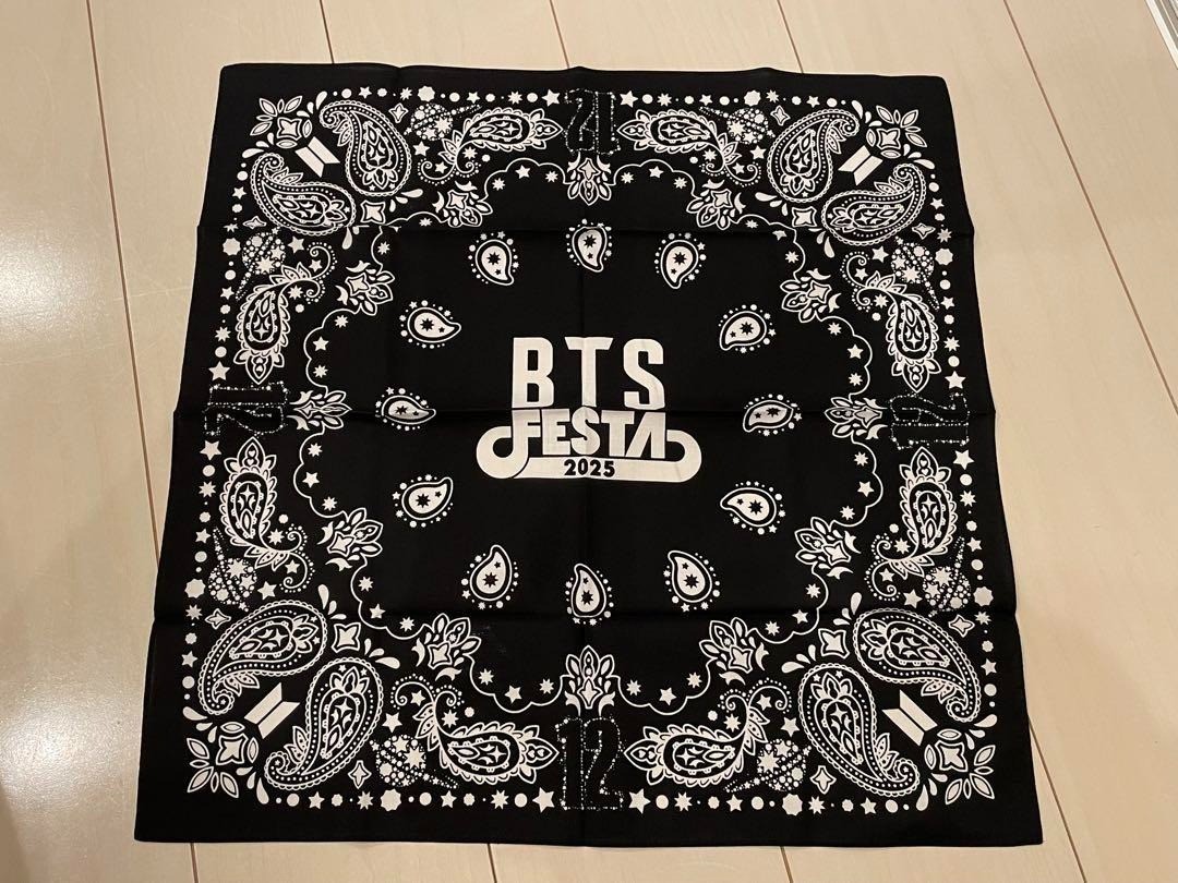BTS 2025 FESTA ARMY ZONE SPECIAL Official Photo Card Bandana