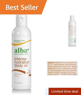 Intense Hydration Body Oil - Kukui Nut & Vitamin E, 8.5 Oz,  & Cruelty-Free