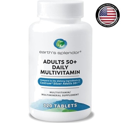 50+ Daily Multivitamin - 120 Tablets for Complete Wellness Support