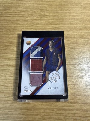 TOPPS FC Barcelona 125 Jahre Johan Cruyff Triple Relic /125