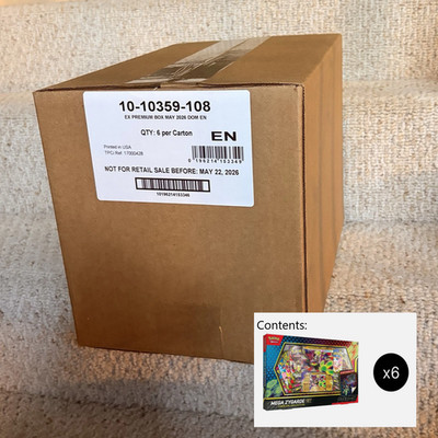 Pokemon Mega Zygarde ex Premium Collection Box  CASE (6pcs) Factory Sealed new