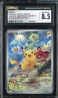 PIKACHU SCARLET & VIOLET PROMO 001/SV-P POKEMON CHINESE HOLO CGC 8.5 NM/MINT