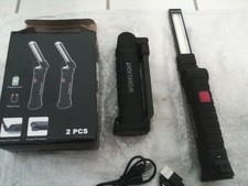 360  Rechargeable LED Work Light with Magnetic Base  Hook for Mechanics