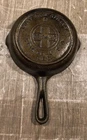 GRISWOLD ERIE #0 CAST IRON SKILLET HEAT RING DOUBLE SPOUT SMALL 4" CAST SKILLET