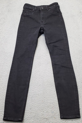 & Denim Curvy Jegging Jeans Womens 0 Black Stretch Ultra High Waist Ankle Length