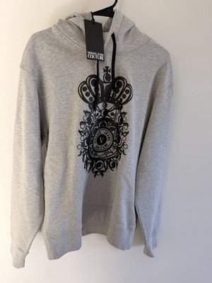 Versace Jeans Couture Gray Pullover Hoodie - Men s Size L - New With Tags