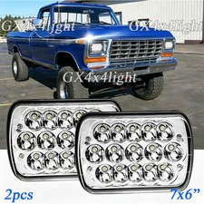 Pair Fit Ford F-150 1981 1982 1983 1984 7x6 5x7 Led Headlight Hi Lo Beam H6054 Pair Fit Ford F-150 1981 1982 1983 1984 7x6 5x7 Led Headlight Hi Lo Beam H6054