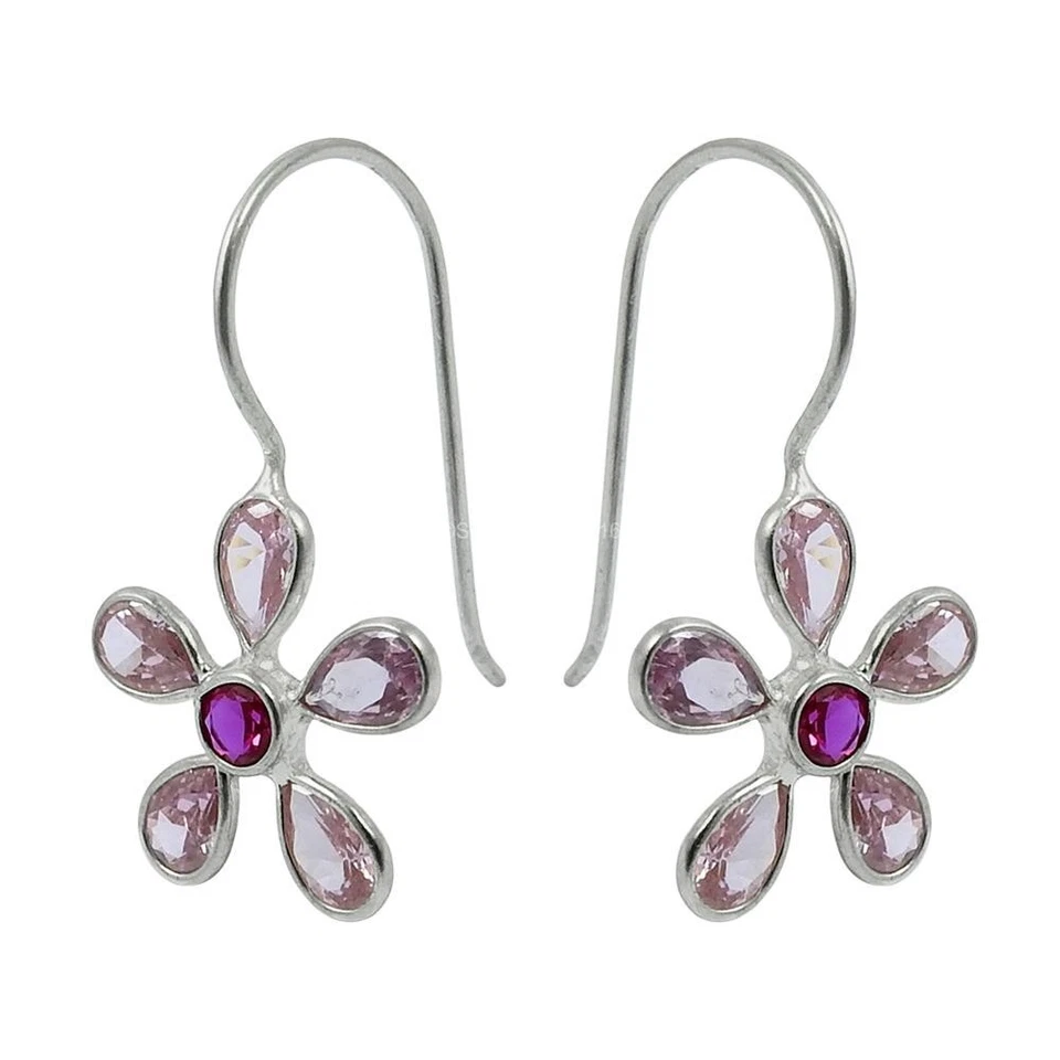 Orecchini A Pendente Nuovi In Argento Sterling 925 Con Pietra In Zirconia Cubica - Immagine 4 di 4