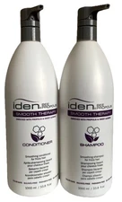 Iden Bee Smooth Therapy Conditioner & Shampoo (33.8 fl.oz) Set For Frizzy Hair