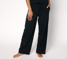 Cuddl Duds Cottonwear Straight Leg Lounge Pant Black 2X New