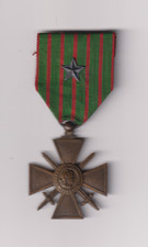 FRANCE / FRENCH WW1 CROIX DE GUERRE MEDAL 1914 - 1918 WITH CITATION STAR