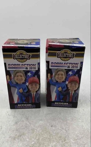 The Goldklang Group Hillary Clinton Donald And Trump Bobbleheads Lot Of 2
