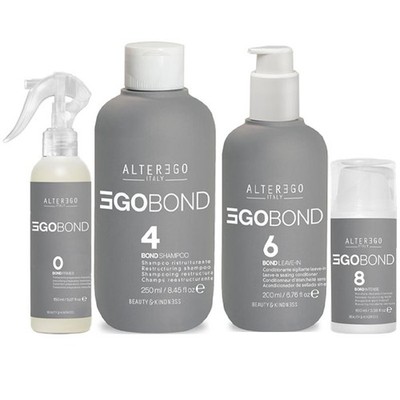 ALTEREGO Kit Ego Bond Tratt.0 125ml+Shamp.4 250ml+Condiz.6 200ml+mask.8 100ml