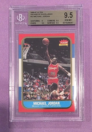1996-97 Fleer Ultra Decade of Excellence #U4 Michael Jordan BGS 9.5 GEM MINT